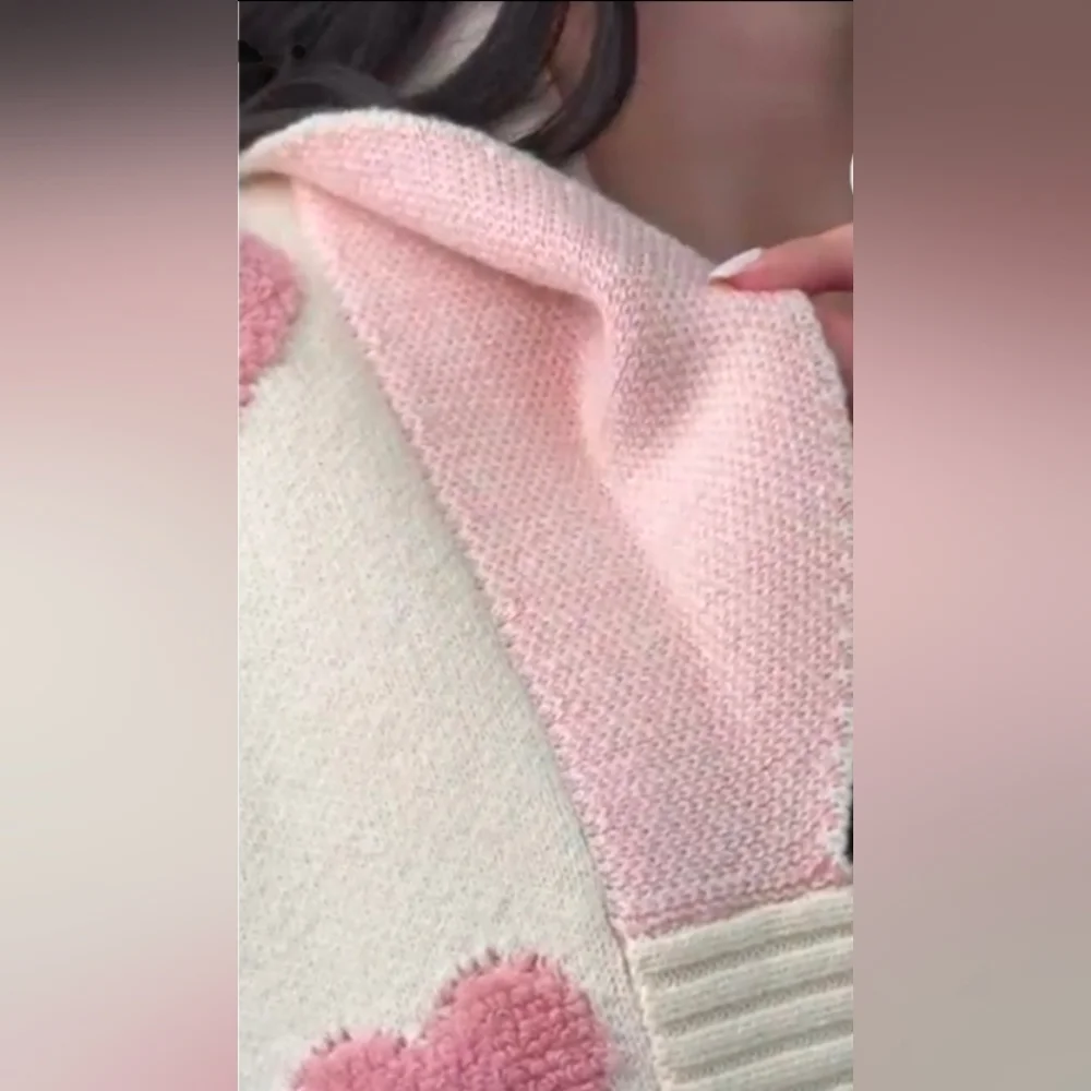 Anthroplogie X Textured Heart Knit Open Luxe Cardigan Size Os NIP$240 *Retired* - Picture 4 of 15